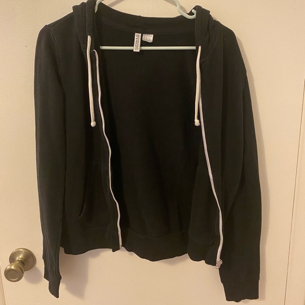 Black zip up hoodie from H&M
